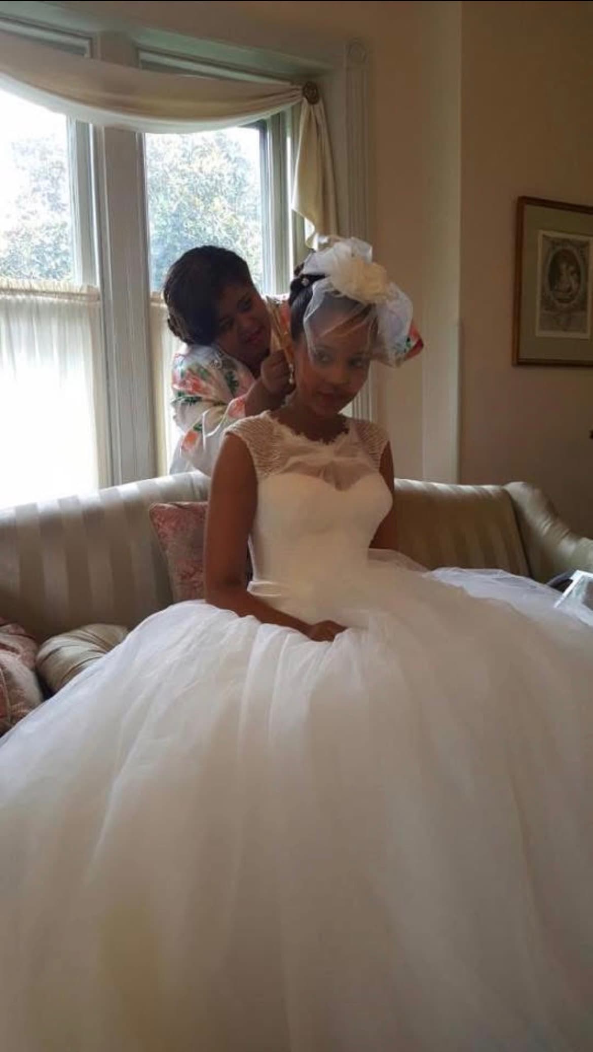 Bridal hair styling trial