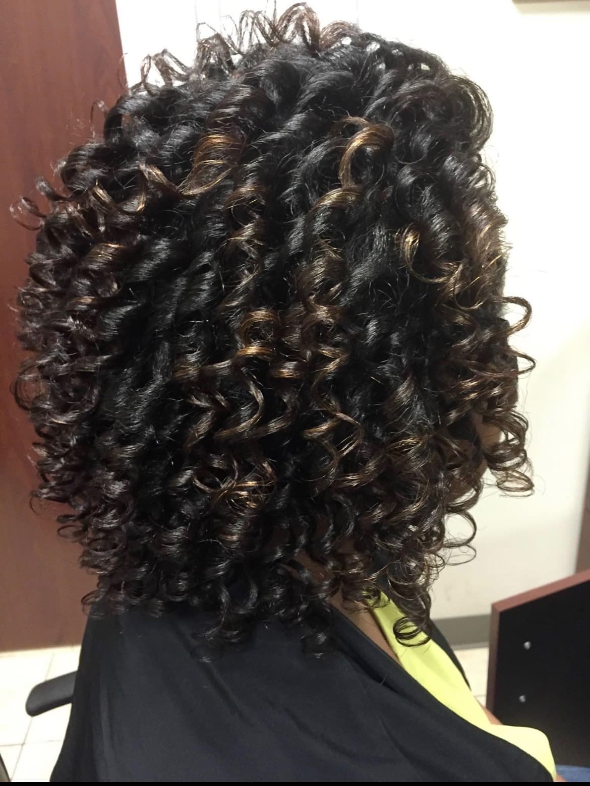 Relaxer touch up results